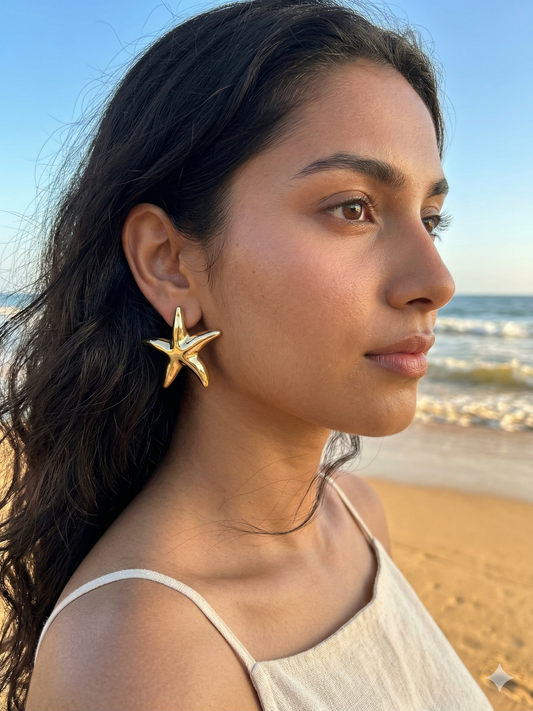 Starfish Statement Earrings