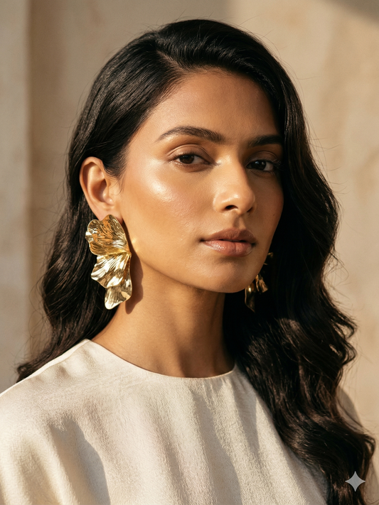 Textured Statement Earrings