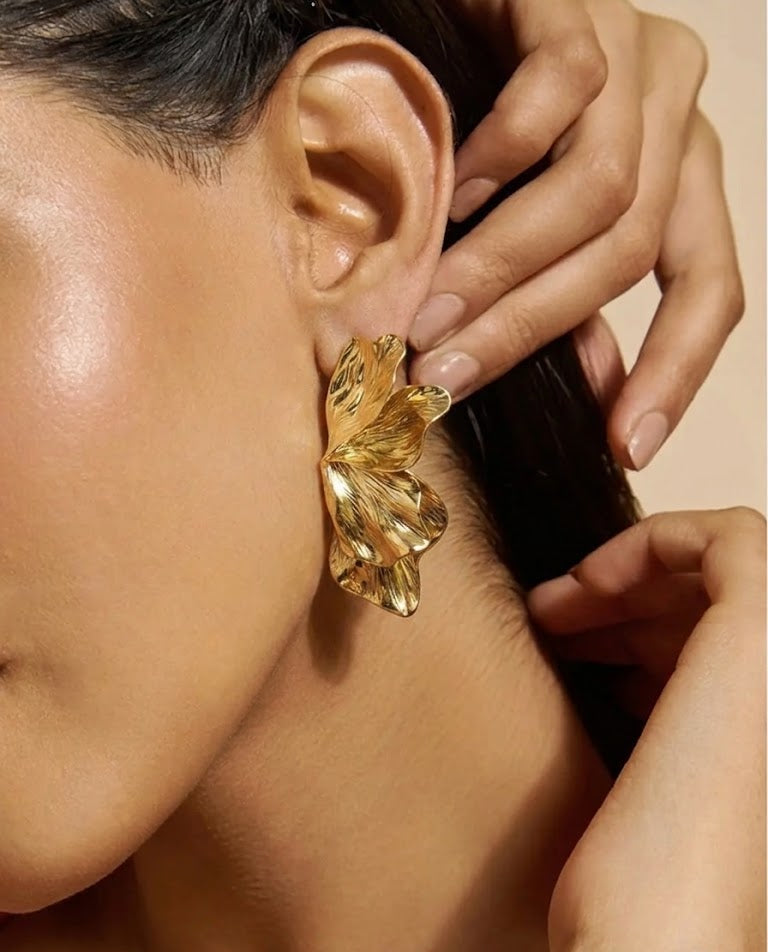 Textured Statement Earrings