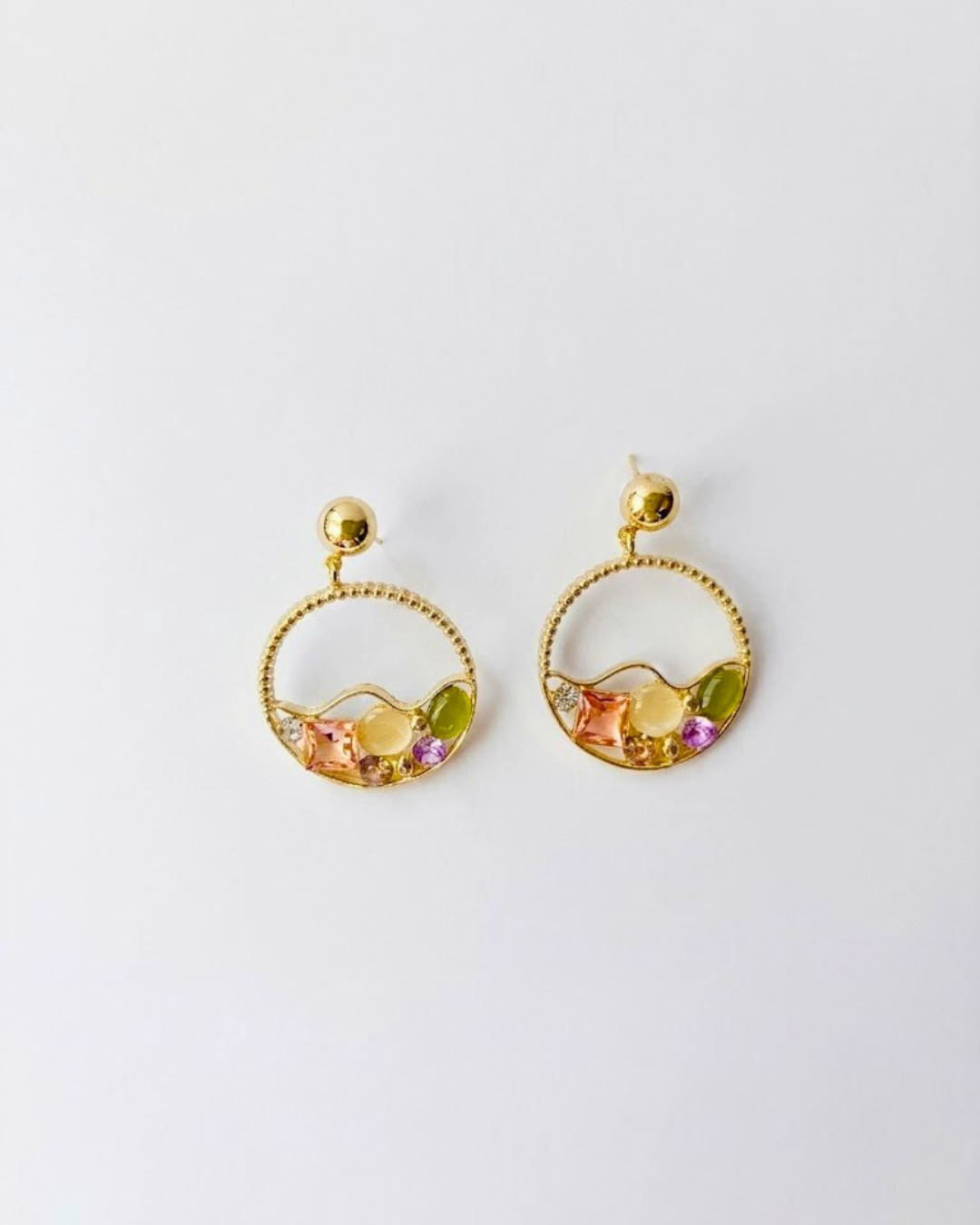 Gemstone Hoop