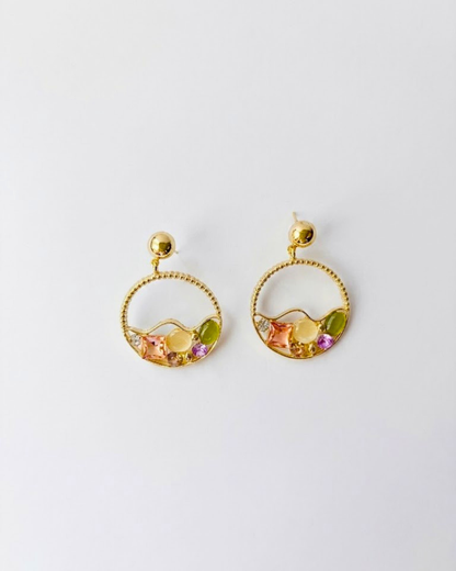 Gemstone Hoop