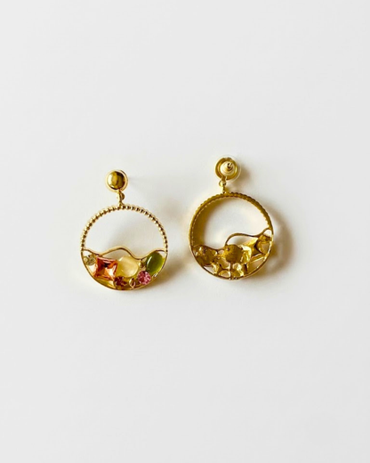 Gemstone Hoop