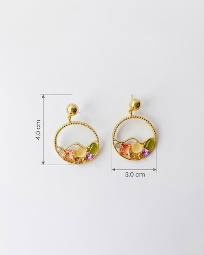 Gemstone Hoop