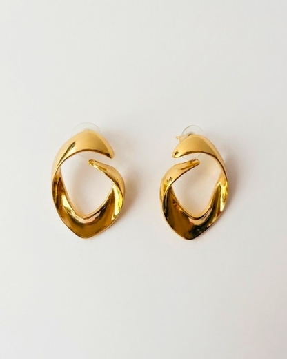 Sculptural Gold Studs