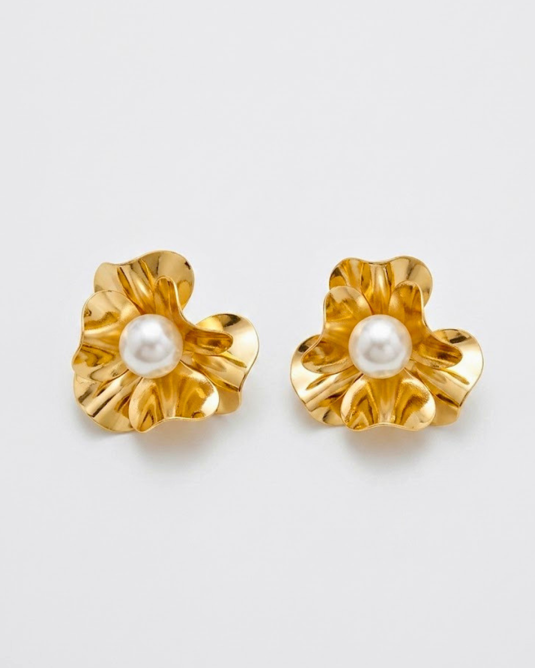Pearl Flower Earrings