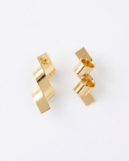 Geometric Fold Earrings