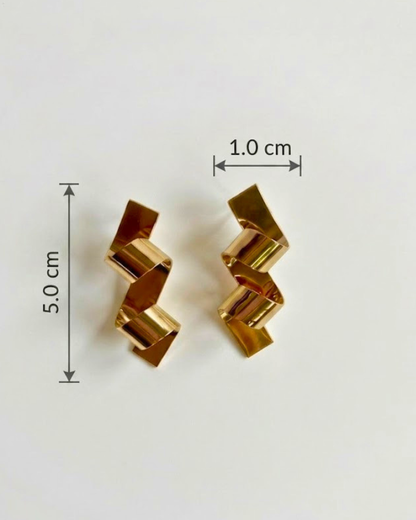 Geometric Fold Earrings