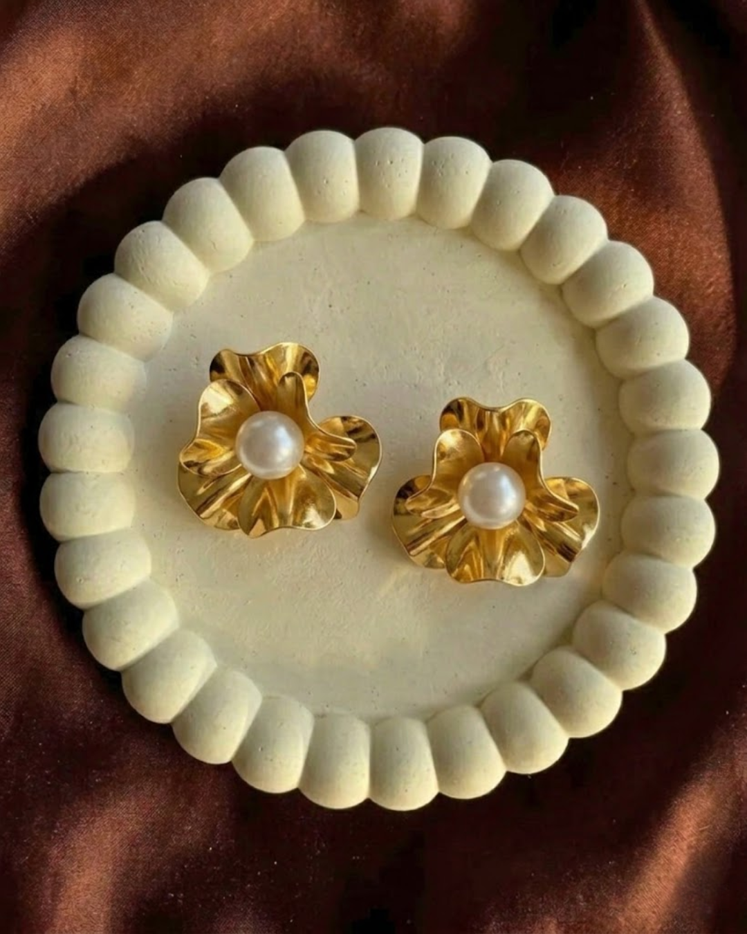 Pearl Flower Earrings