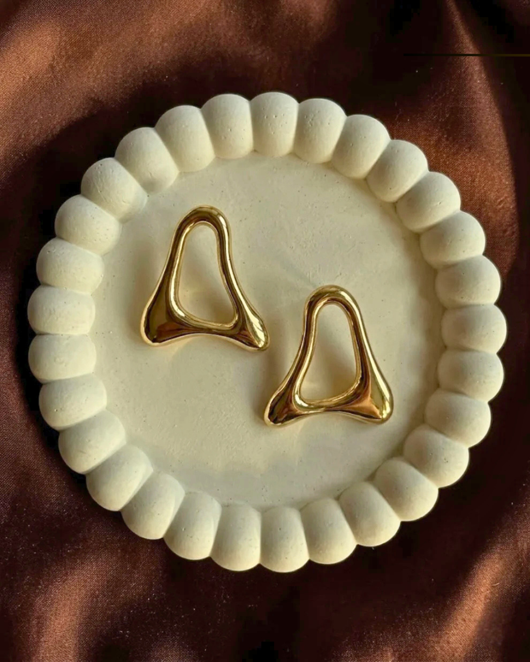 Golden Ripple Earrings