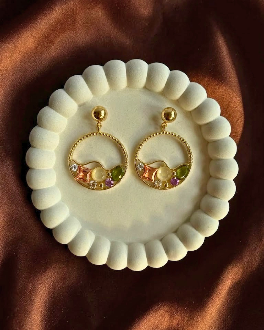 Gemstone Hoop