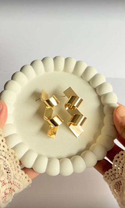 Geometric Fold Earrings