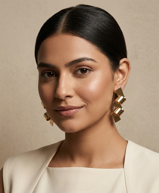 Geometric Fold Earrings